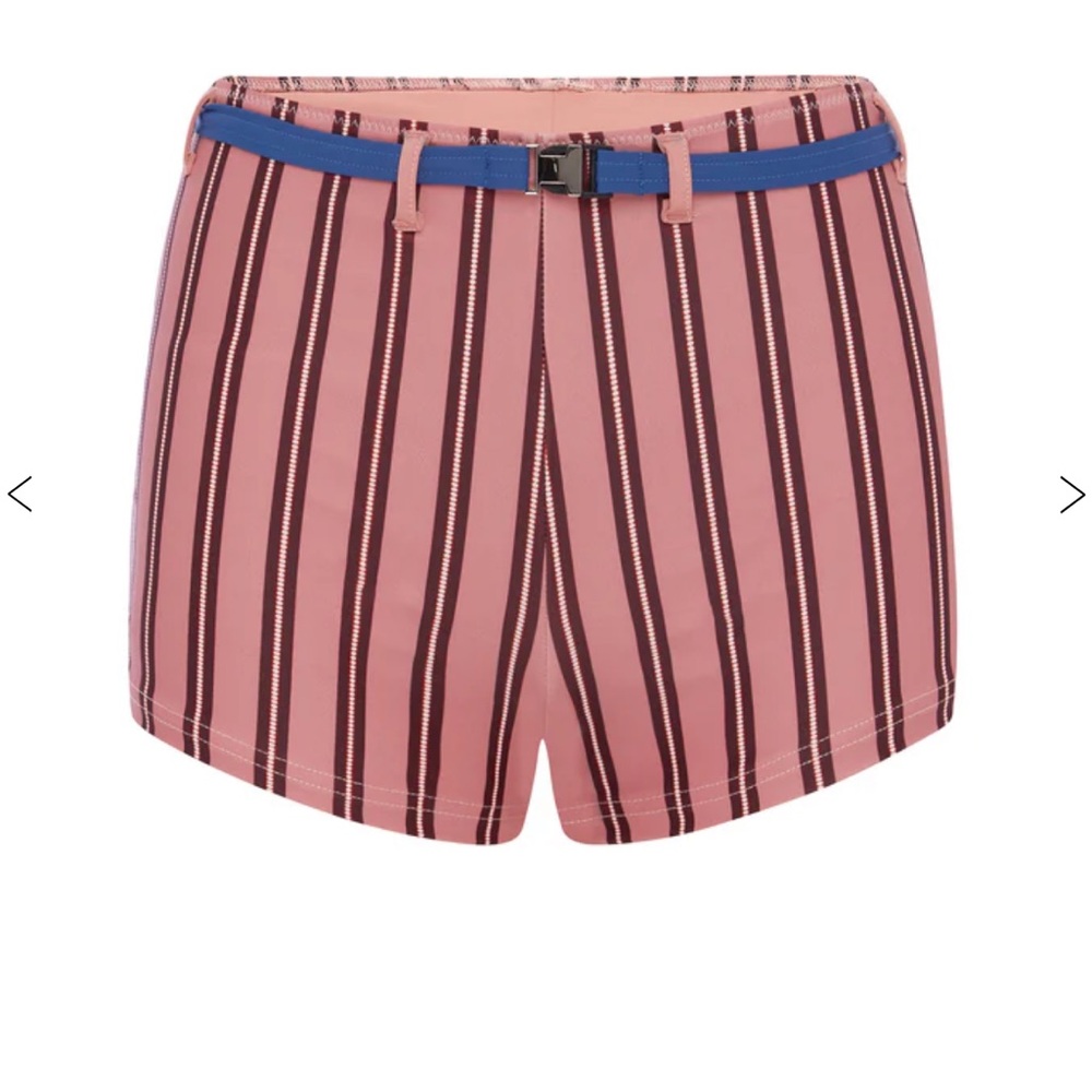 NWT With Jean Blake Swim Shorts | Pink Stripe - Picture 3 of 7